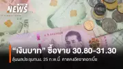 กรุงศรีคาดเงินบาทสัปดาห์นี้ซื้อขาย 30.80-31.30 บาท/ดอลลาร์ ลุ้นกนง.คงดอกเบี้ย 1.25%