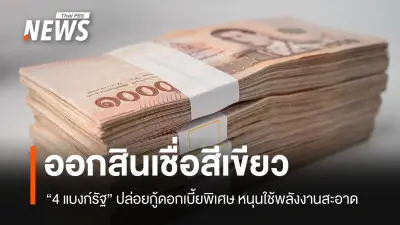 4 ธนาคารรัฐปล่อยสินเชื่อดอกเบี้ยพิเศษ สนับสนุนพลังงานสะอาด ลดภาระค่าไฟ-น้ำมัน