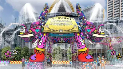 ไอคอนสยามจัดสงกรานต์ใหญ่ 6 วันเต็ม เนรมิตช้างยักษ์พ่นน้ำมนต์จาก 9 วัดดัง