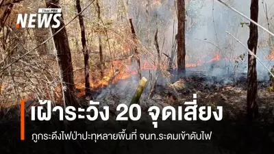 จ.เลยเผชิญวิกฤตฝุ่น PM 2.5 สูงเกินมาตรฐาน พบจุดความร้อนพุ่ง 117 จุด เจ้าหน้าที่ระดมดับไฟภูกระดึง
