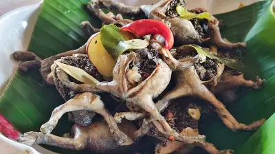 เปิดเมนูเด็ดหน้าฝน อึ่งกระโดนไข่ต้มจิ้มแจ่ว ของดีโคราช