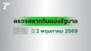ตรวจหวย 2 พฤษภาคม 2569 ผลสลากกินแบ่งรัฐบาล อัปเดตล่าสุด