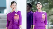 มะเหมี่ยว พรชดา โพสต์ภาพลุคแอร์โฮสเตสสายการบินไทย สวยสง่าสมเป็นนางฟ้าบนเครื่องบิน