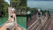 เลดี้ปรางสลัดลุคหวานโชว์หุ่นในบิกินี่ตัวจิ๋ว ทะเลใต้เดือด