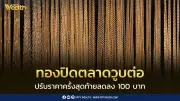 ราคาทองวันนี้ปิดตลาดร่วงอีก 100 บาท ทองแท่งขายออก 69,100 บาท