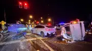 อุบัติเหตุรถชน 3 คันสนั่นสามแยกหนองหาน เจ็บกว่า 10 ราย