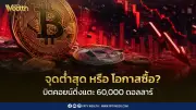 บิตคอยน์ร่วงแตะ 60,000 ดอลลาร์ หลังล้างพอร์ต 1.8 พันล้านดอลลาร์