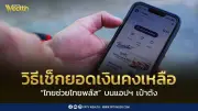 วิธีเช็กยอดเงินคงเหลือไทยช่วยไทยพลัส 60/40 ใช้ไปเท่าไหร่เหลือเท่าไหร่