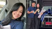 จอย ศิริลักษณ์ ควงสามีซื้อรถไฟฟ้าคันใหม่ เลขทะเบียนสวย