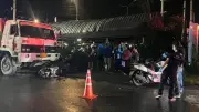 สลด! สิบล้อโม่ปูนทับจยย.หนุ่มไรเดอร์เจ็บ แฟนสาวดับคาล้อ