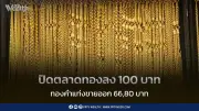 ราคาทองคำวันนี้ปิดตลาดร่วง 100 บาท ปรับ 14 รอบ