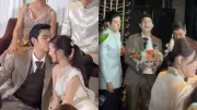 แมมโบ้ ลูกชายแซม ยุรนันท์ ควงแฟนสาวเข้าพิธีวิวาห์สุดอบอุ่น